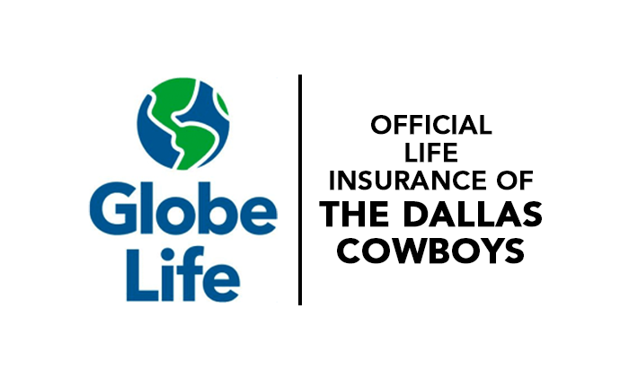 Globe Life and The Dallas Cowboys Logo